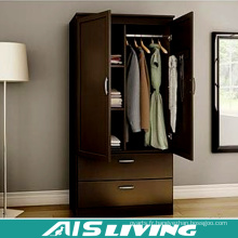 Cabinet de garde-robe de chambre à coucher en acier de 2 portes avec la conception intérieure de tiroir (AIS-W457)